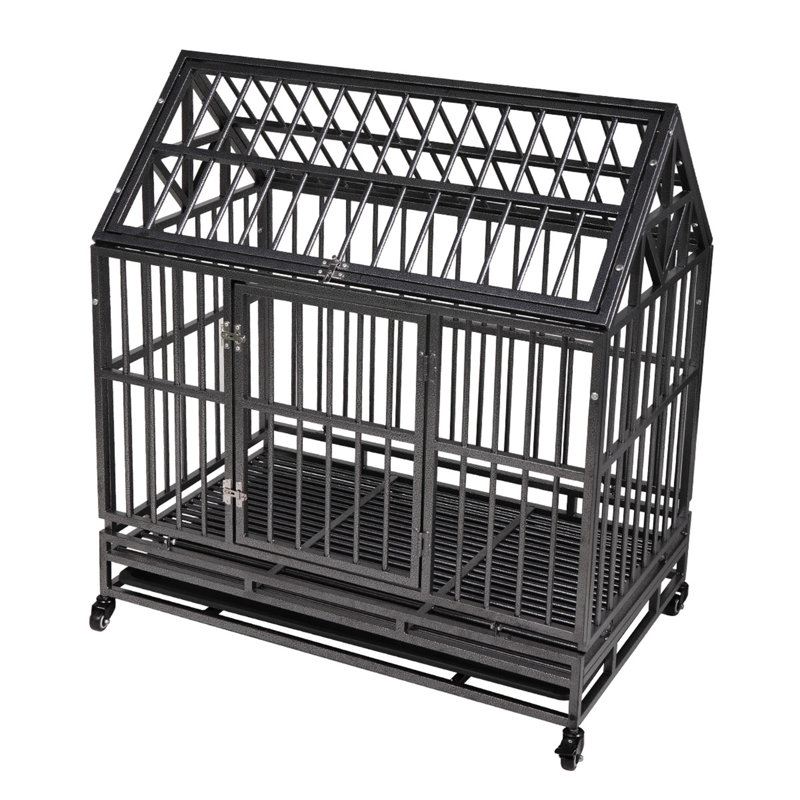 Grand enclos pour chien en métal lourd
