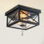 Black Outdoor Flush Mount