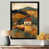 Black Single Picture Framed Canvas