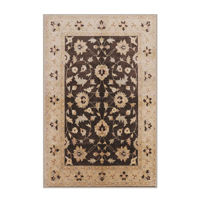Tapis brun / bleu marine Reimund