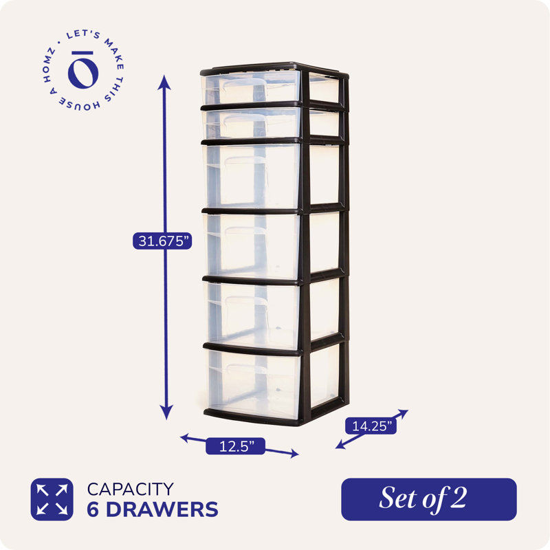 6 Drawer Storage Drawer