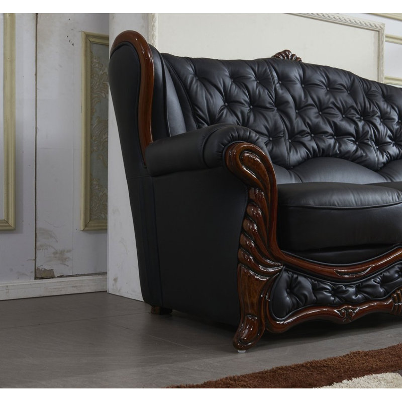 Gailey Top Grain Leather Loveseat