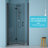 36W X 72H Fold Shower Door With Tempered Glass, Matte Black - Bi Design, 1/4 Inch Thick Clear Water Screen , High Grade Stainless Steel Components, Reversible Installation, 180 Overlapping Rotate