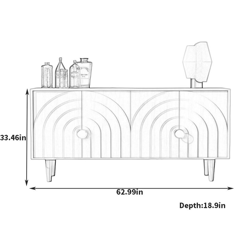 Buffet de rangement grande capacité