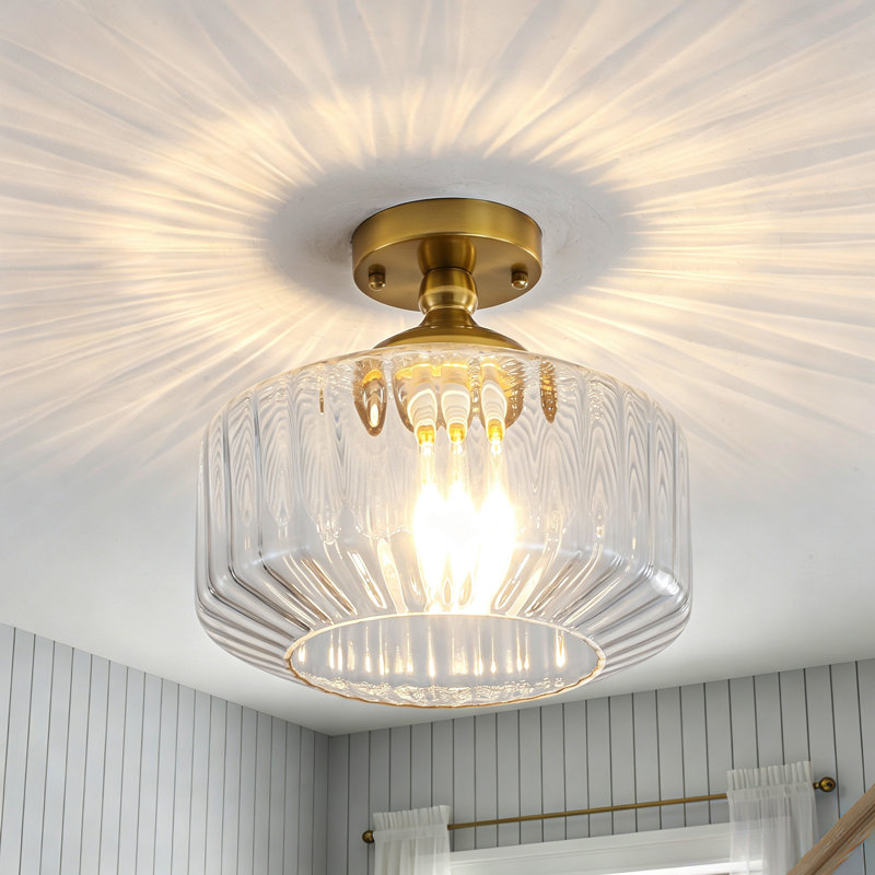 Plafonnier semi-encastré 1 lumière