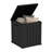 50 Gallon All-Weather Waterproof Resin Lockable Deck Box(Black)-123759389