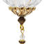 Long Acrylic Drop With Polyester Tassel Hanging Ornament Set of 12 8.7" Clear/Silver