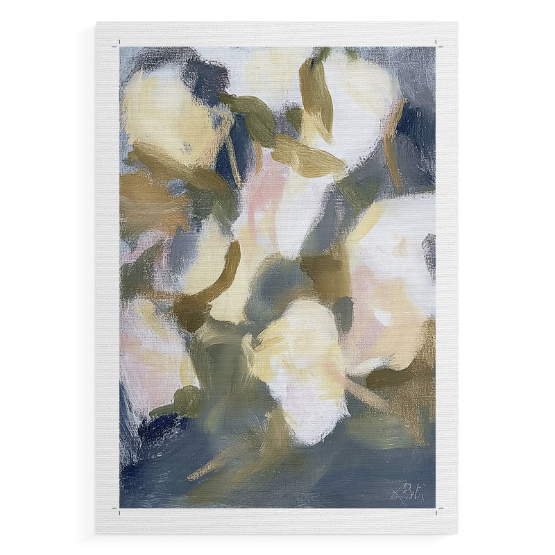 Série FLORAL DCLVI - Impression sur toile seulement - NON CADRE, H 27 po x l 18 po