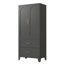 Grande armoire de 71 pouces en métal avec 2 tiroirs, une tablette réglable et une tringle suspendue pour un rangement polyvalent et une organisation dans divers espaces
