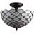 Jackqueline Glass Semi Flush Mount