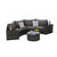Ensemble de canapé modulaire 7 pièces avec table basse 7 pièces-731863943