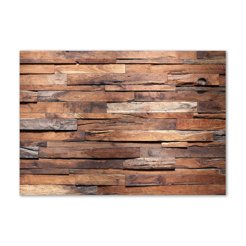 Wooden Wall - Wrapped Canvas Print
