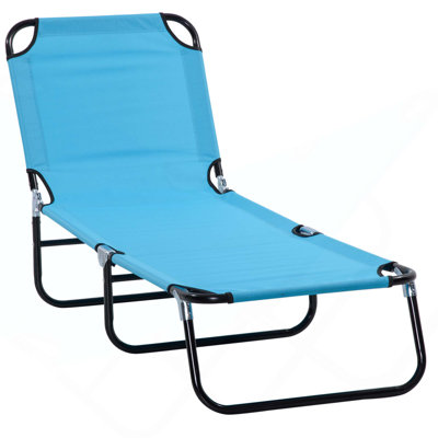 1 chaise longue de piscine pliante avec dossier inclinable à 5 niveaux pour la plage, la cour et le patio