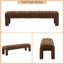 Gliese 160cm Beige Linen H-Shape Channel Tufted Upholstered Bench-979132995-979132992