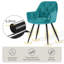 Nolen Upholstered Velvet Dining Chair with Arm-764571764