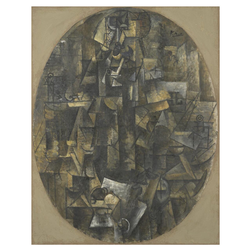 «Man with a tuyau» par Pablo Picasso - Estampe numérique, H 40 po x l 32 po