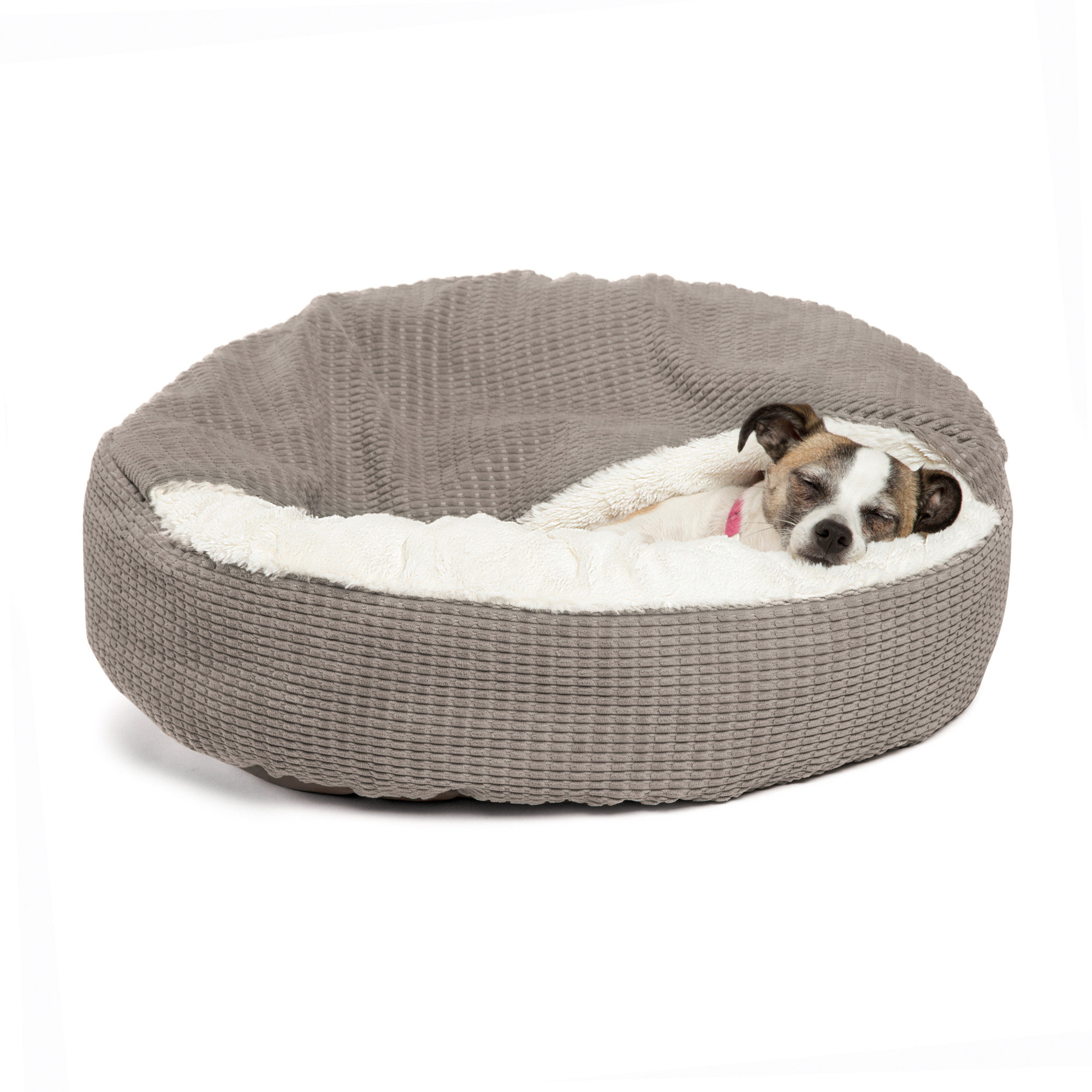 Cuddler cave 2024 hooded dog bed