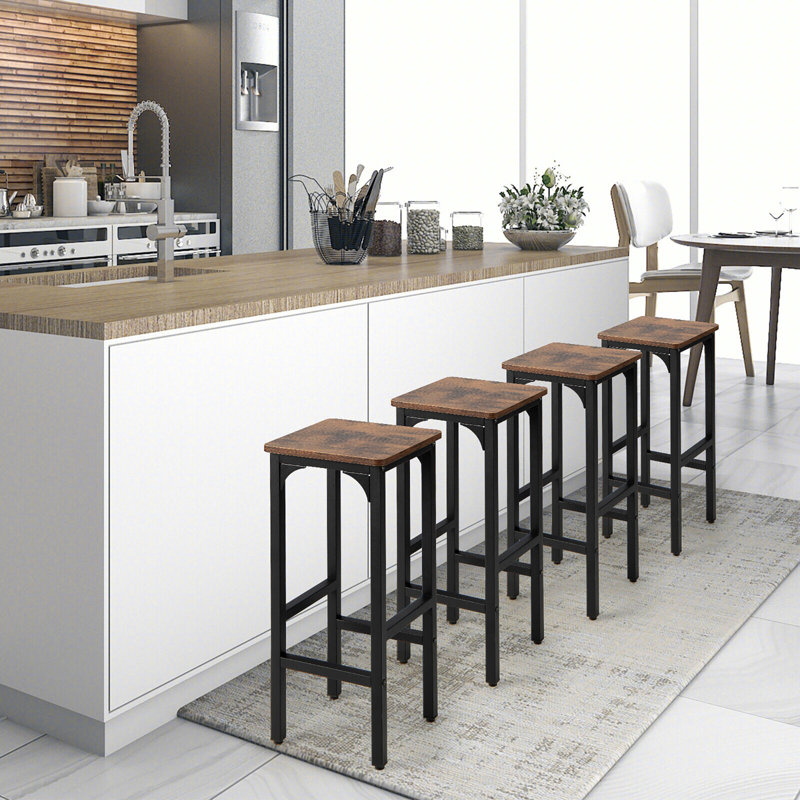 Laiton Counter Stool with Steel Frame, 4