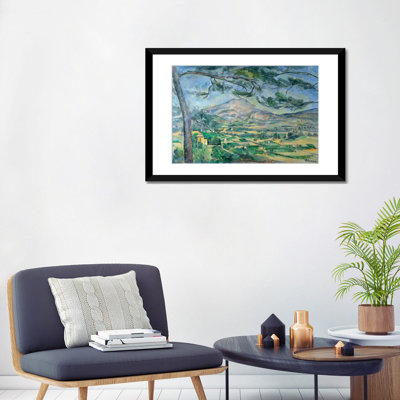 «Mont Sainte-Victoire avec grand pin 1887» par Paul Cezanne, reproduction d'art sur toile