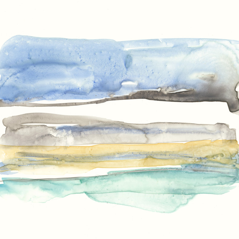 Mountains To Sea V by Jennifer Goldberger - Wrapped Canvas Painting, 51cm H x 51cm W x 3.8cm D