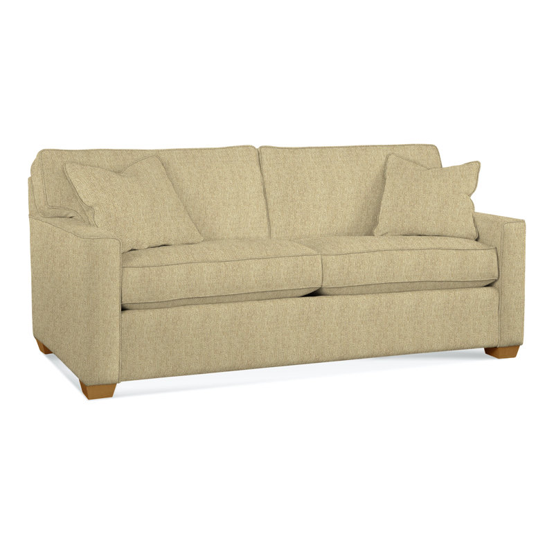 Frye 81'' Upholstered Sofa, Beige Sugar Performance; 0863-93, Havana