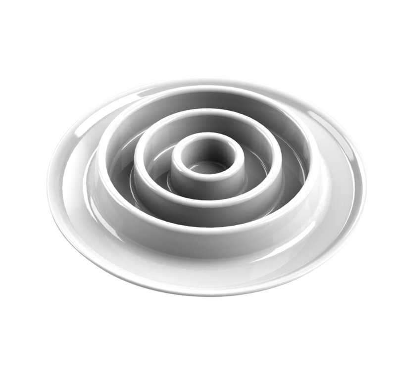 Alimentation moyenne lente en cercle concentrique Hohman, Blanc