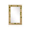 Beau Cast Aluminum, Enamel Beveled Mirror