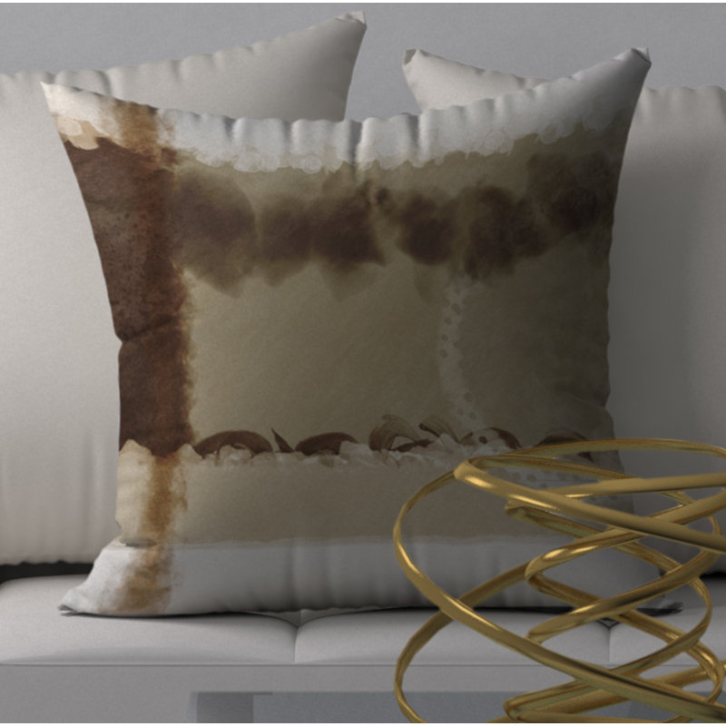 Housse de coussin décorative carrée/insert delicate, 20 po X 20 po