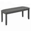 6-Piece Modern Wooden Dining Table Set with Bench and Chairs, Grey, for Family Gatherings and Space Efficiency