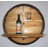 Circle Oak Accent Shelf with Reclaimed Wood