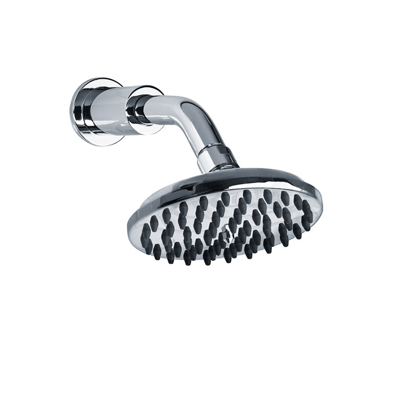 Contemporary Angled Shower Projection Arm, Polished Chrome