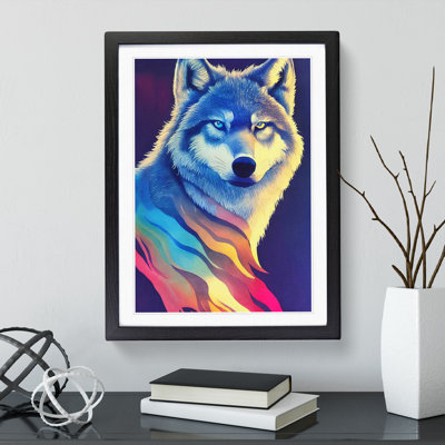 Wolf in Colour No.2 - Wall Art