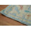 Tapis bleu fait à la main à teinture végétale Oushak 12 x 15