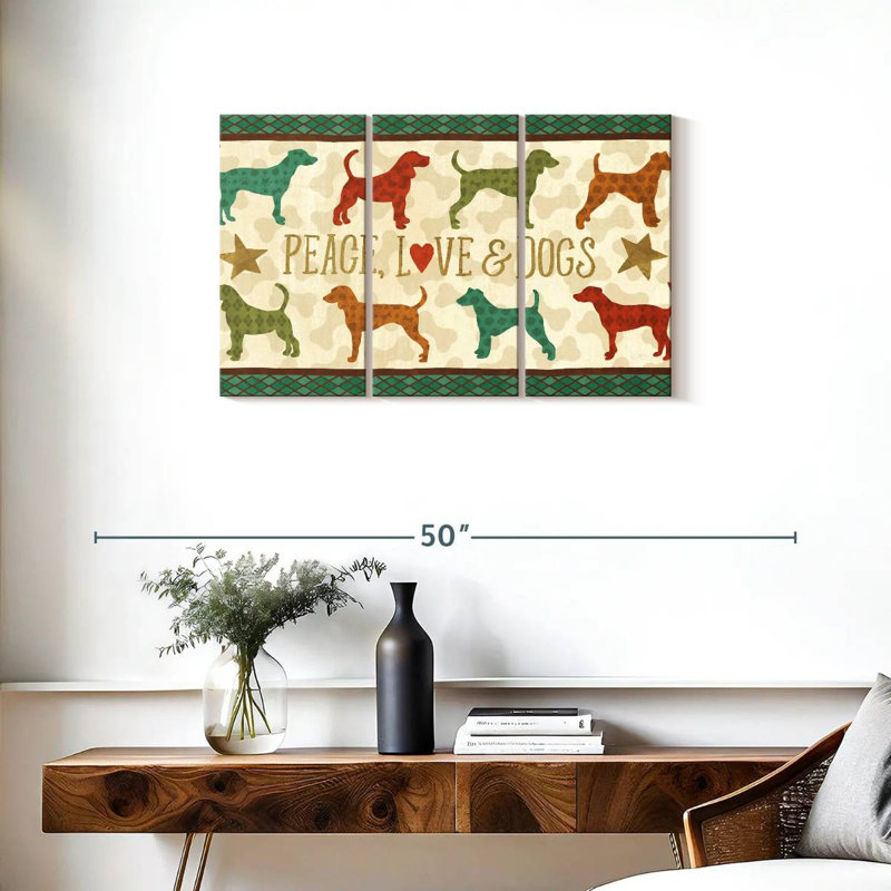 Brampt Dogs Life, 20" H x 33" W
