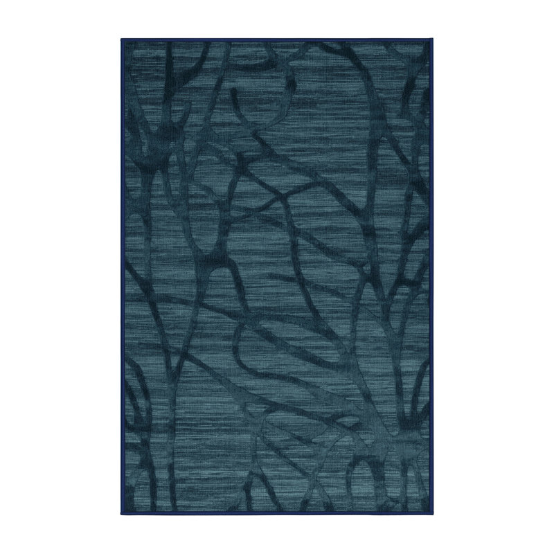 Machine Washable Abstract Gray Area Rug, Rectangle 8' x 10'