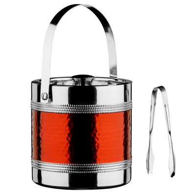Janeen Stainless Steel Ice Bucket with Tong