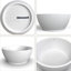 Baignoire de trempage de 52,7 pouces, ovale, autoportante, surface solide, surface blanc mat