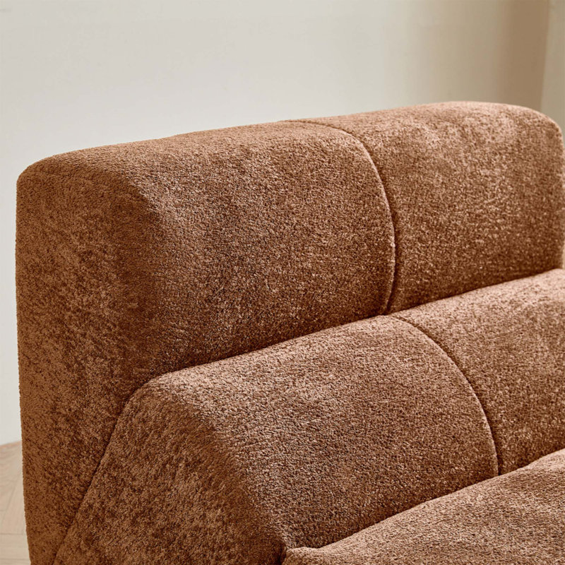Fauteuil de luxe simple en velours de velours doux, canapé à compression douce pour les salons, les bureaux et les petits appartements