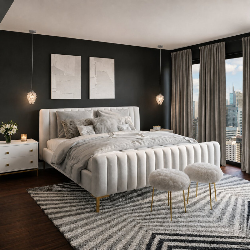 Luminaire suspendu en cristal 1 lumière Fantine, Clair