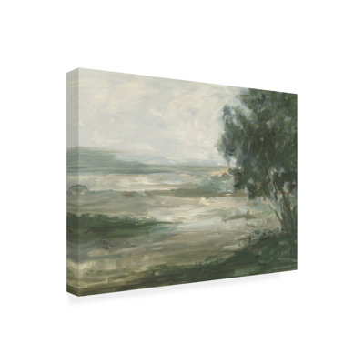Wrapped Canvas Wall Art - Ethan Harper  'Serene Valley Vista II' Wall Art for Living Room, Bedroom, or Office Décor  - 35x47