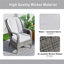 2 - Person Patio Dining Set with Round Table , Cushions Included-1344731758