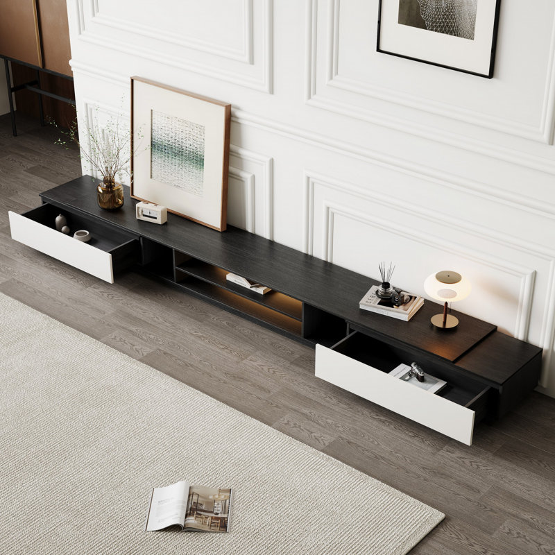 Gracemont Extendable TV Stand Media Console For TVs Up to 85''