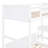 White Twin Over Full Bunk Bed With Desk - Board For Stability In Space Bedroom Option-597758827