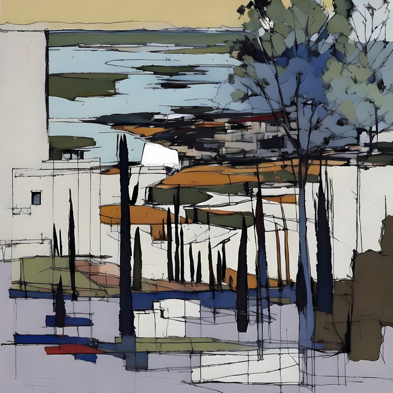Suburban Lifestyle, 24" H x 24" W