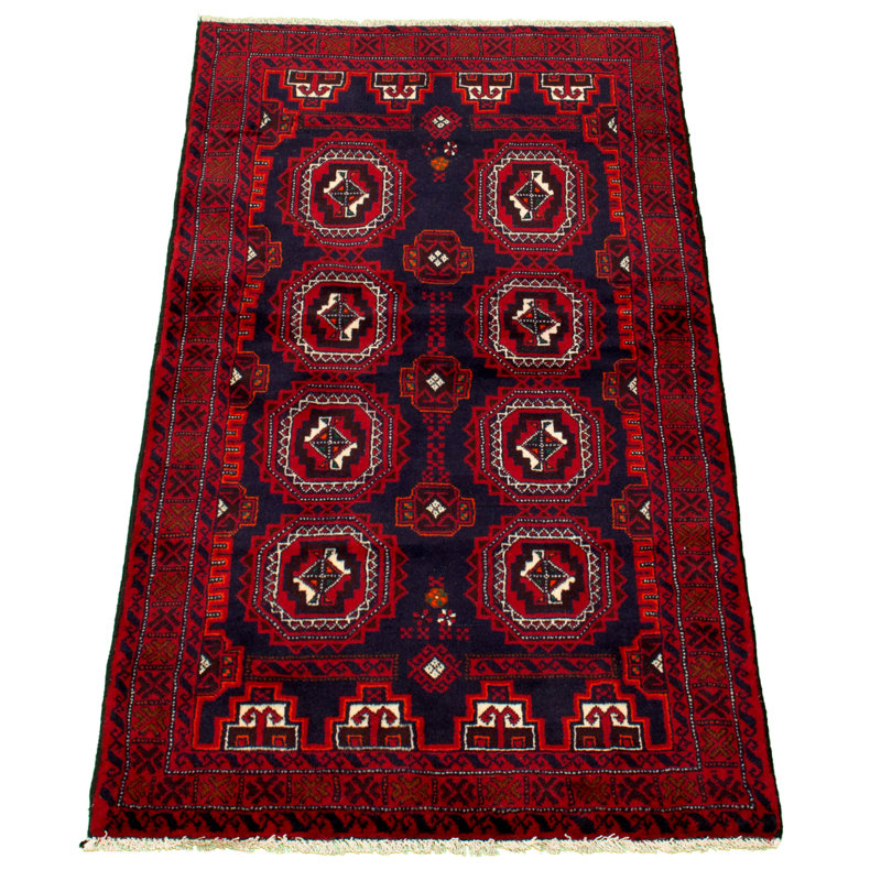 One-of-a-Kind 3'4" X 6'1" 1980s Wool Area Rug in