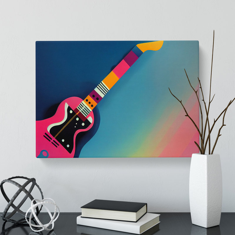 Guitar Abstract - Wrapped Canvas, 50cm H x 76cm W x 3cm D