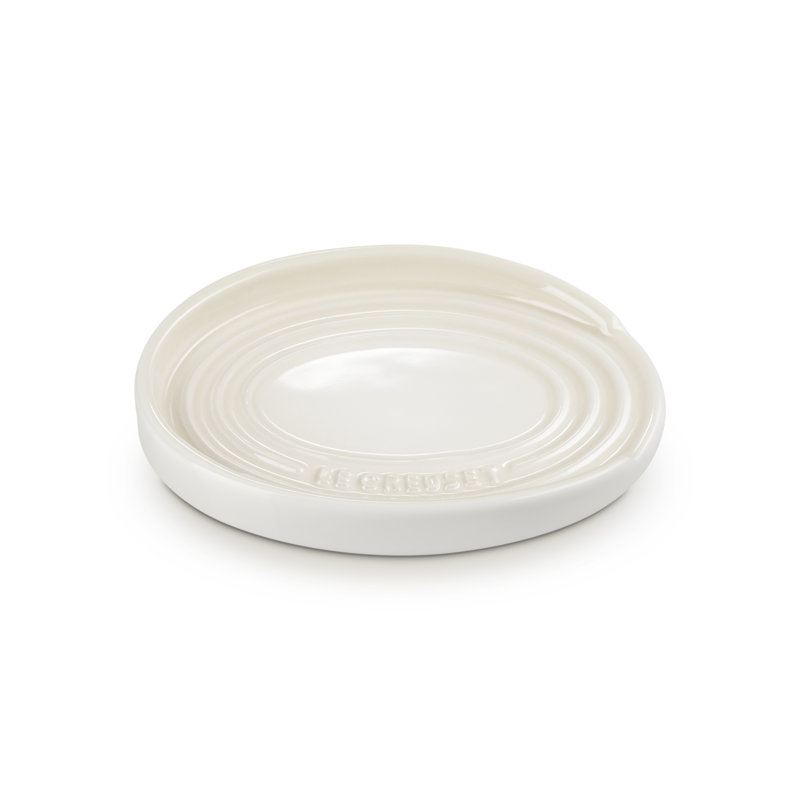 Le Creuset Stoneware Oval Spoon Rest, Meringue