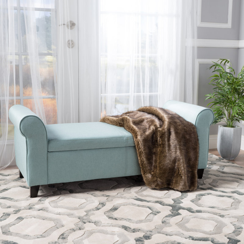 Tissu bleu avec rangement fonctionnel - pour les espaces compacts, le design moderne et gracieux s'adapte aux petits espaces