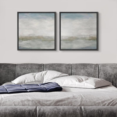 Abstract Landscape " Abstract Landscape Serene Scenery " 2 - Pieces