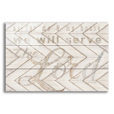 «We Will Serve the Lord» par Cindy Jacobs - Art textuel sans cadre